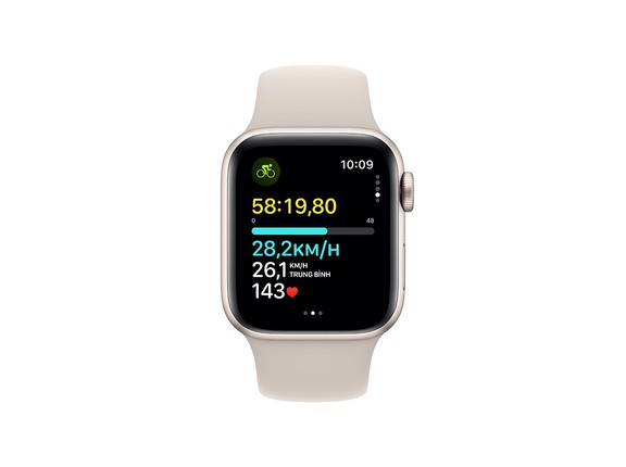 Apple Watch SE 2 GPS 40mm Viền nhôm Dây cao su cỡ S/M